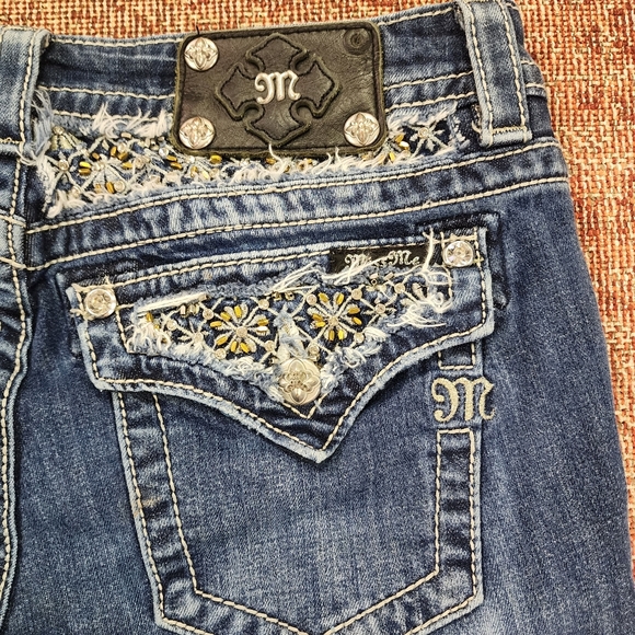 Miss Me Signature Rise Boot Cut Jeans Size 29 - Picture 8 of 10